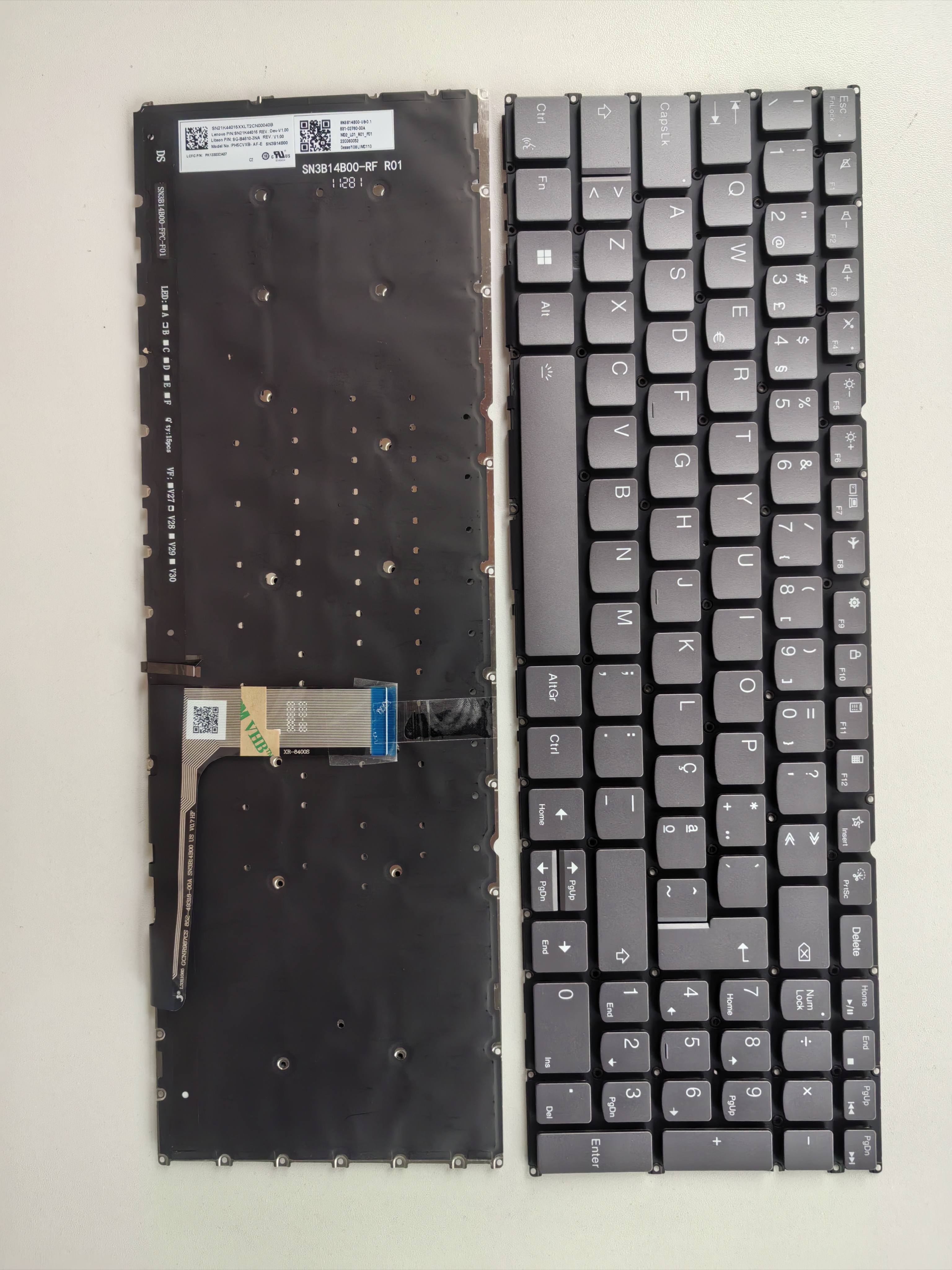 Picture of New Replacement Laptop Keyboard For LENOVO YOGA Pro 16s IRP8 IMH9 2023 2024 Talk button Grey Backlit PO Layout